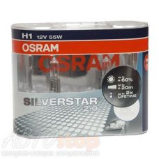 Лампа галогенная Н1 55 +60% Osram Silverstar SV2