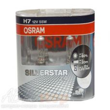Лампа галогенная Н7 55 +60% Osram Silverstar