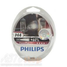 Лампа галогенная Н4 60/55 +60% Philips Vision plus