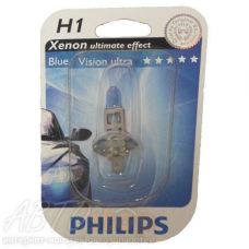 Лампа галогенная Н1 55 Philips Blue Vision